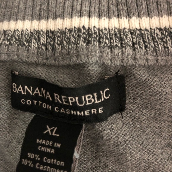 Banana Republic Gray 1/4 Zip Sweater - Picture 4 of 4